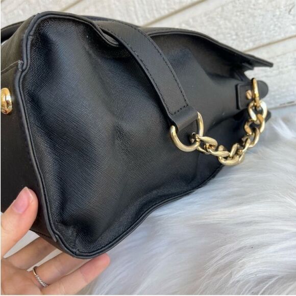 MICHAEL KORS Black XL Hamilton Laptop Shoulder Bag Jet Set Raven Mercer Voyager - Picture 4 of 12